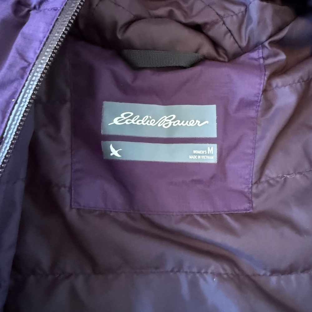 Eddie Bauer Women’s WeatherEdge Insulated Rain Jacket - Purple - Size M Women's - Picture 11 of 12